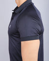 Premium black fitted polo