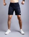 Black cortenic fitted shorts