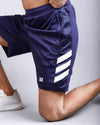Navy side three stripes dri fit shorts