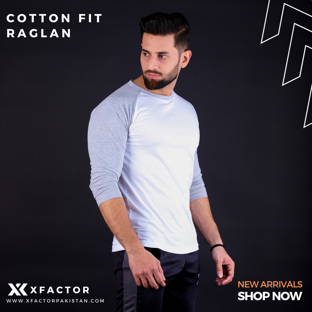 Grey raglan 3/4 sleeves - Xfactor Pakistan